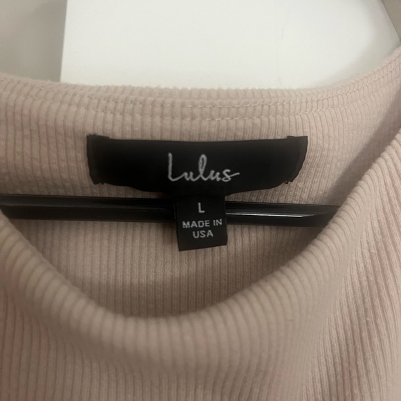 Lulu's Ribbed Drawstring Rouched Dress - Picture 3 of 4